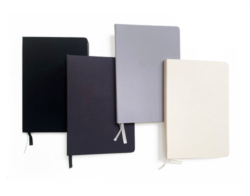 Blank A5 Linen Notebook - Neutral Tones