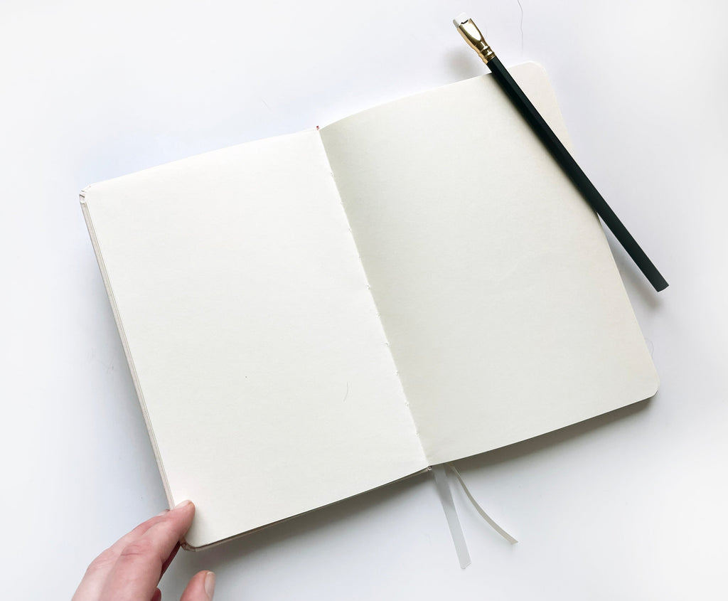 Blank A5 Linen Notebook - Neutral Tones